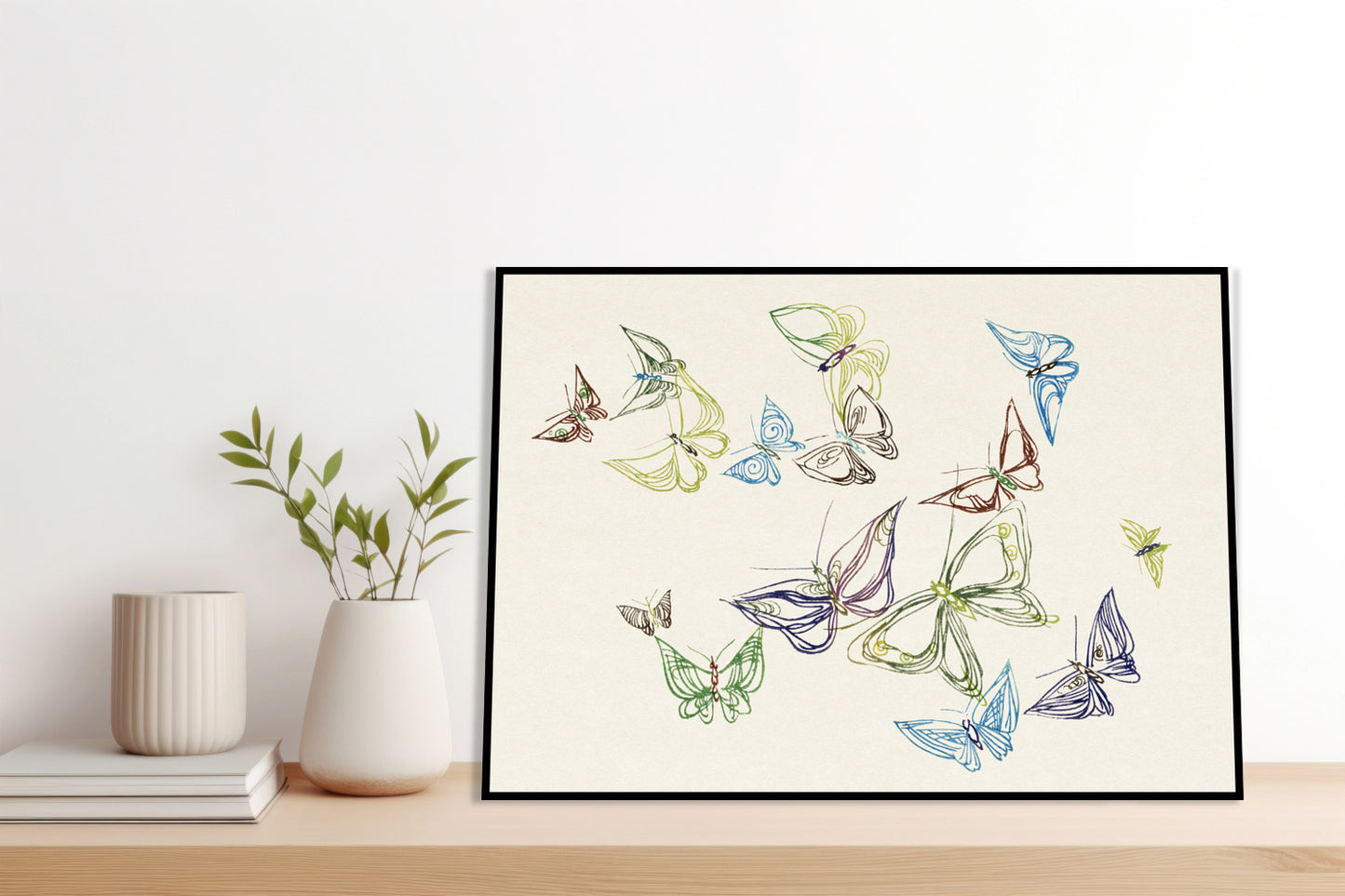 Plakat  Butterfly 5, Sekka Japoński Vintage do Salonu