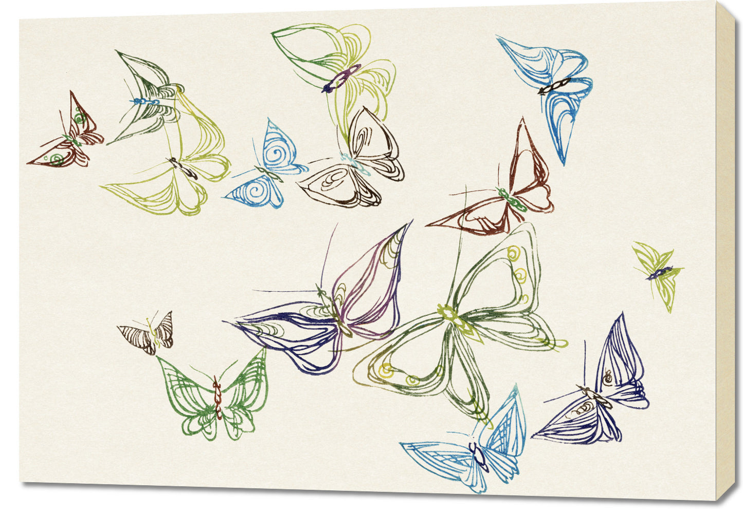 Obraz  Butterfly 5, Sekka Japoński Vintage do Salonu