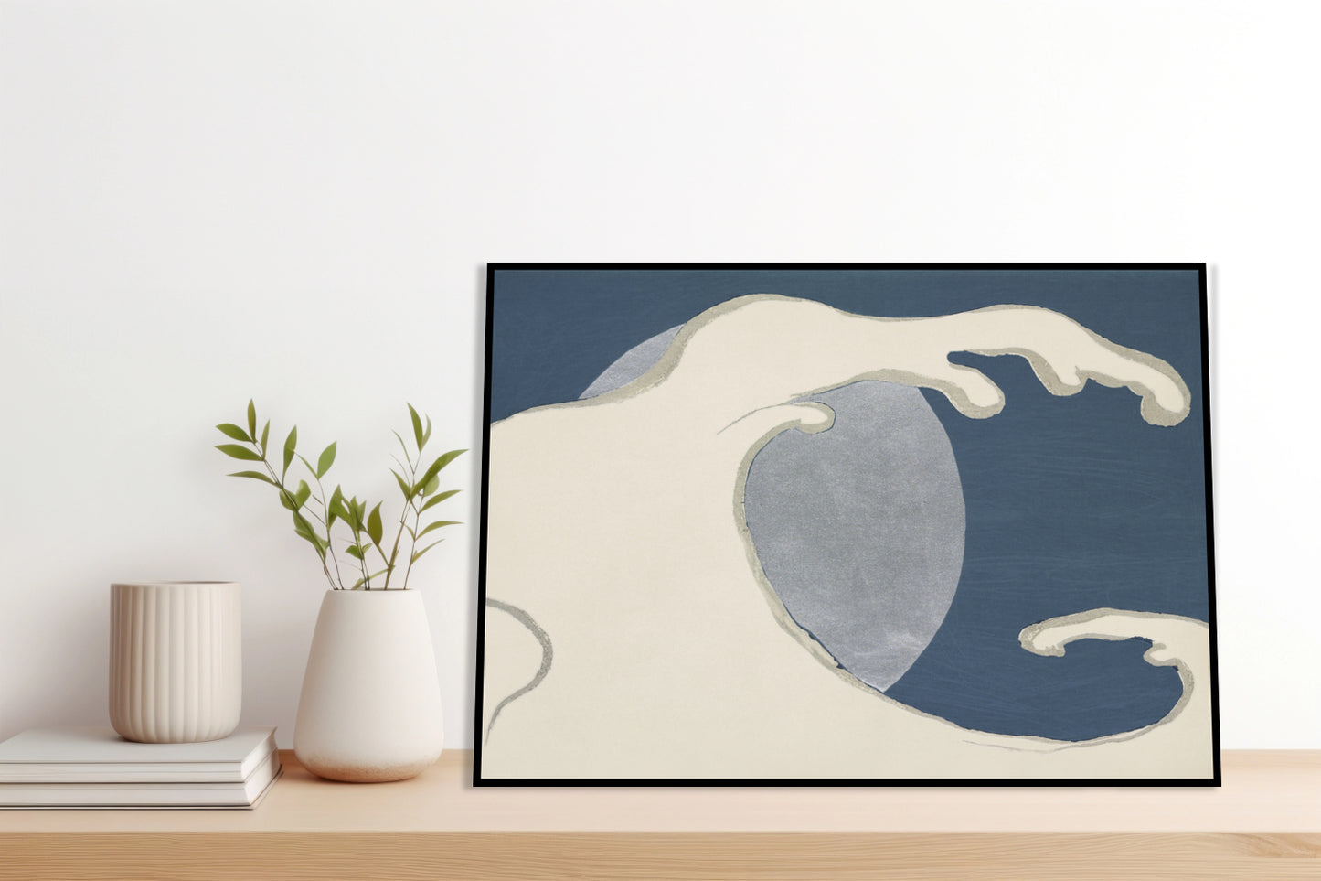 Plakat  Waves and Sun, Sekka Japoński Vintage do Salonu