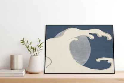 Plakat  Waves and Sun, Sekka Japoński Vintage do Salonu