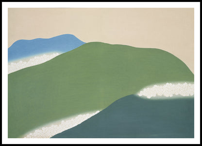 Plakat  Green Mountains, Sekka Japoński Vintage