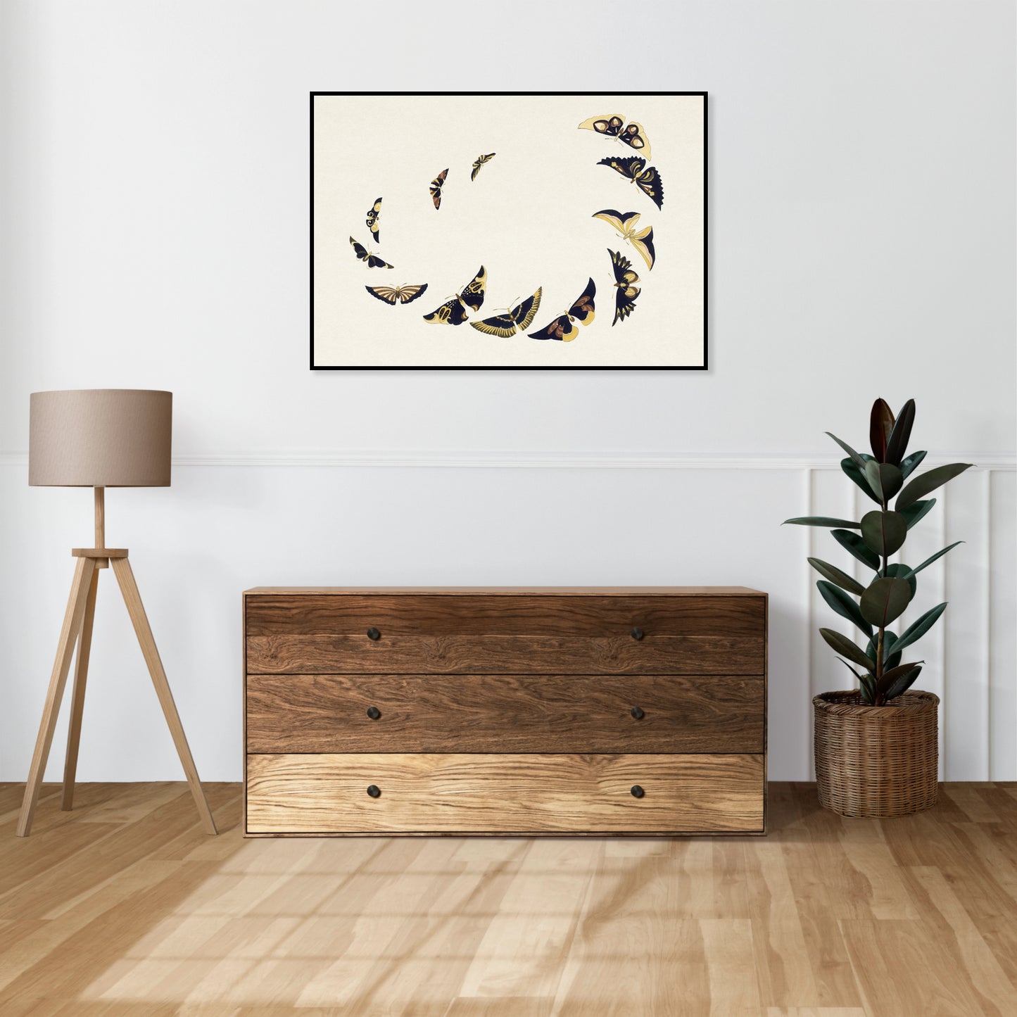 Plakat  Butterfly 6, Sekka Japoński Vintage do Salonu