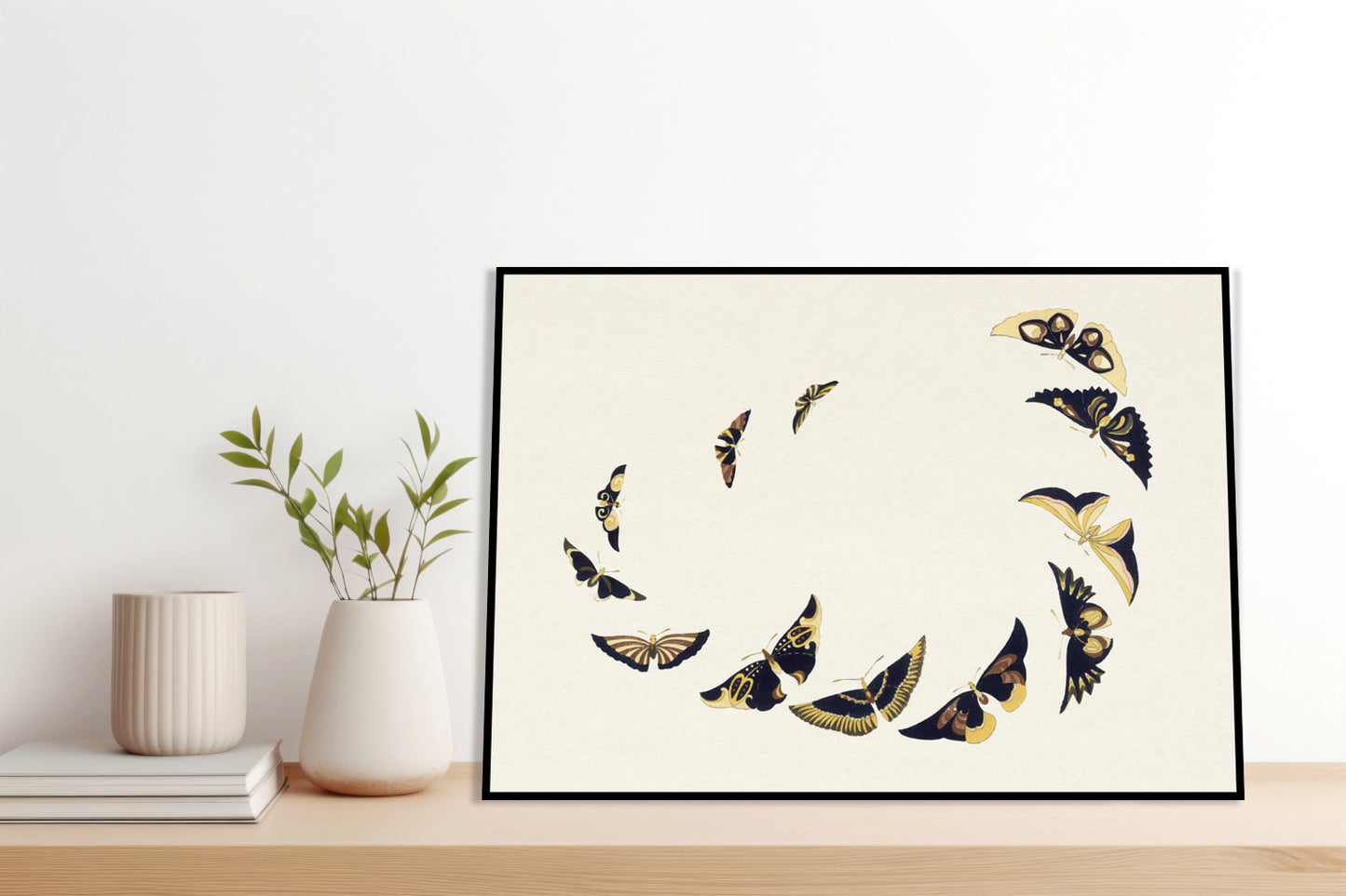 Plakat  Butterfly 6, Sekka Japoński Vintage do Salonu
