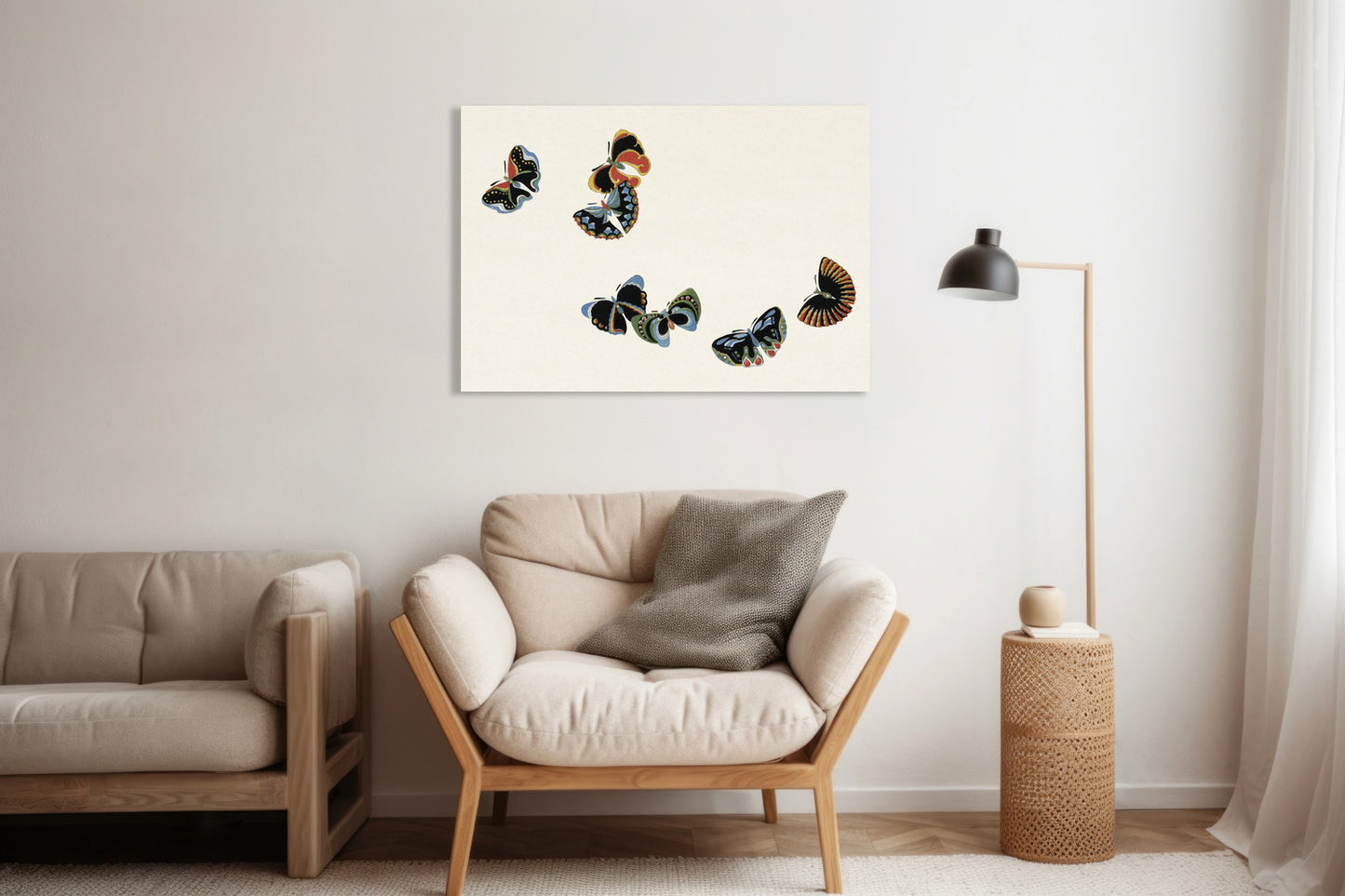 Obraz  Butterfly 7, Sekka Japoński Vintage do Salonu