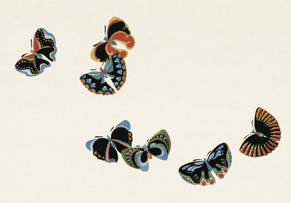 Plakat  Butterfly 7, Sekka Japoński Vintage do Salonu
