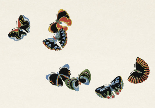Plakat  Butterfly 7, Sekka Japoński Vintage do Salonu
