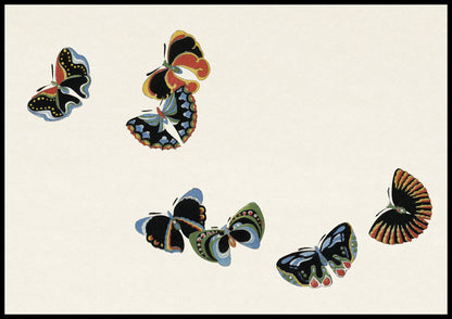 Plakat  Butterfly 7, Sekka Japoński Vintage do Salonu