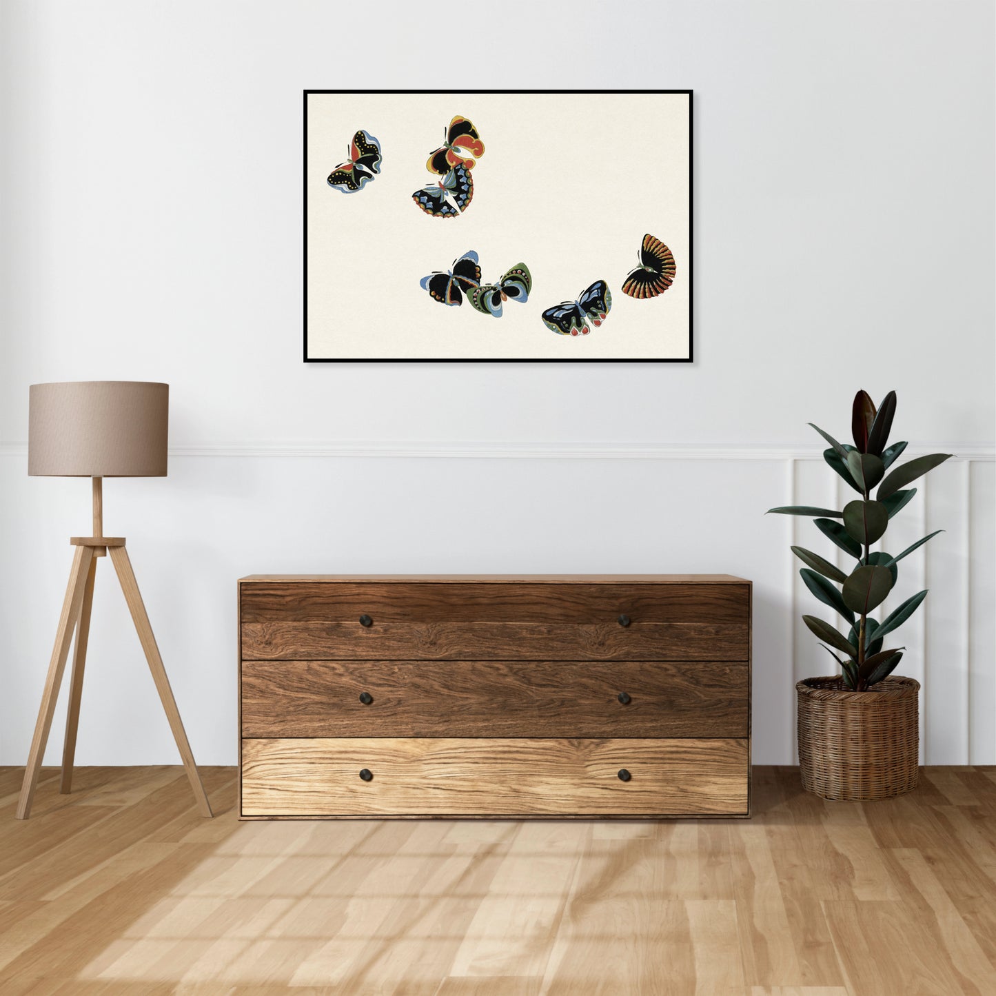 Plakat  Butterfly 7, Sekka Japoński Vintage do Salonu