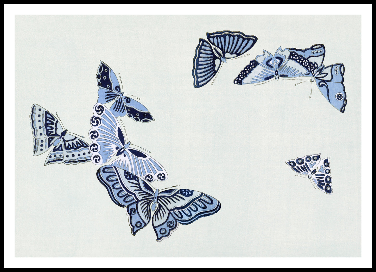 Plakat  Butterfly 8, Sekka Japoński Vintage do Salonu