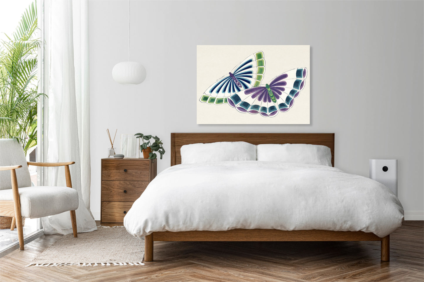Obraz  Butterfly 9, Sekka Japoński Vintage do Salonu