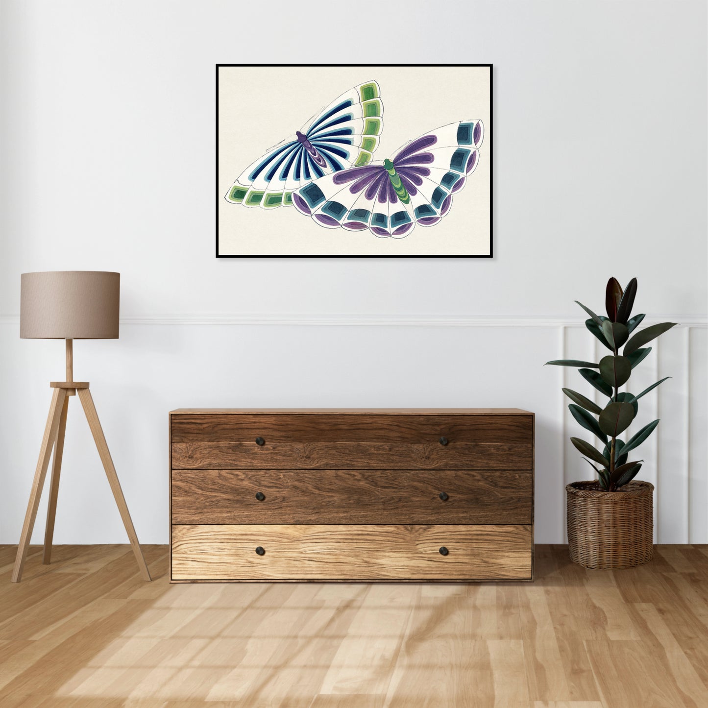Plakat  Butterfly 9, Sekka Japoński Vintage do Salonu