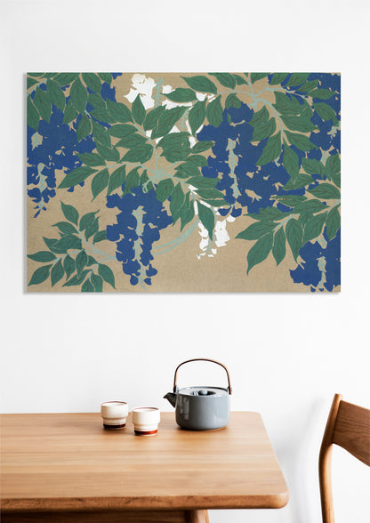 Obraz  Wisteria, Sekka Japoński Vintage do Salonu