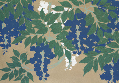 Plakat  Wisteria, Sekka Japoński Vintage do Salonu