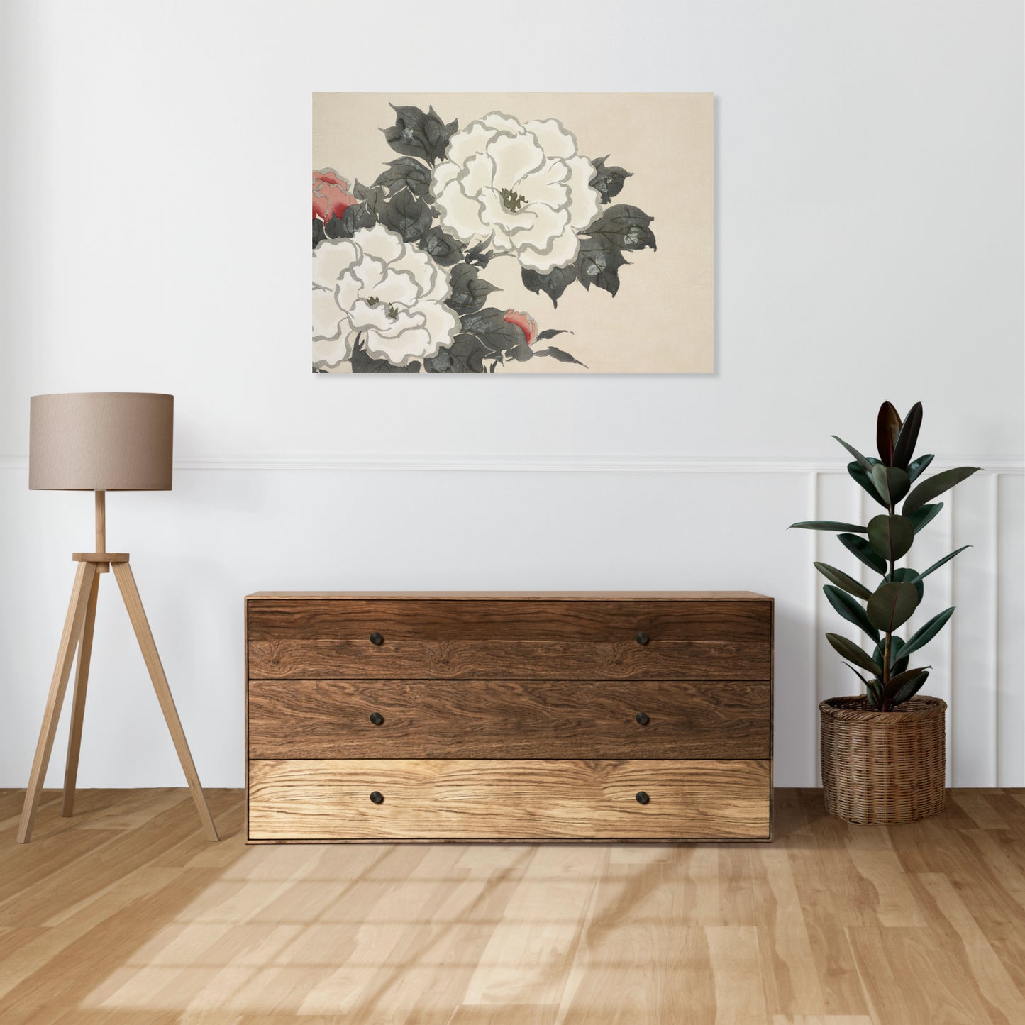 Obraz  Flowers, Sekka Japoński Vintage do Salonu