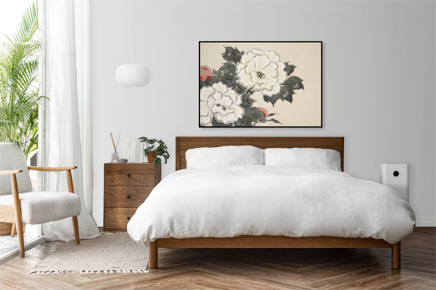 Plakat  Flowers, Sekka Japoński Vintage do Salonu