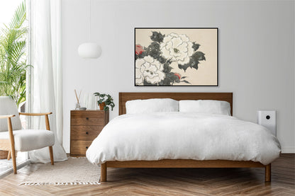 Plakat  Flowers, Sekka Japoński Vintage do Salonu