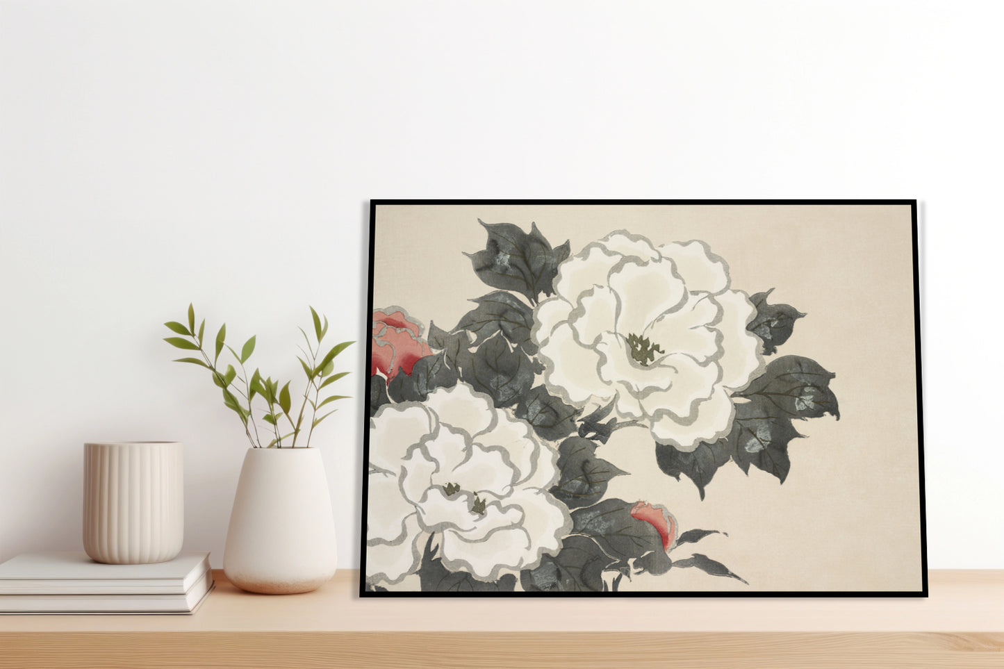 Plakat  Flowers, Sekka Japoński Vintage do Salonu