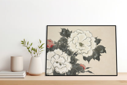 Plakat  Flowers, Sekka Japoński Vintage do Salonu