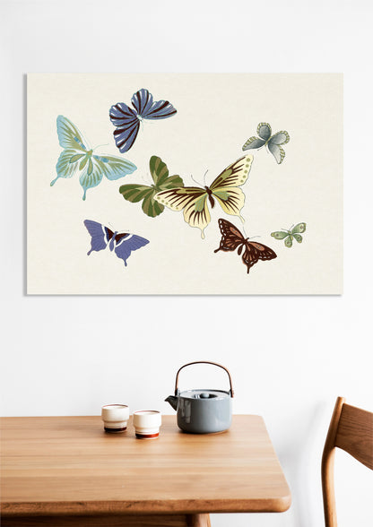 Obraz  Butterfly 10, Sekka Japoński Vintage do Salonu