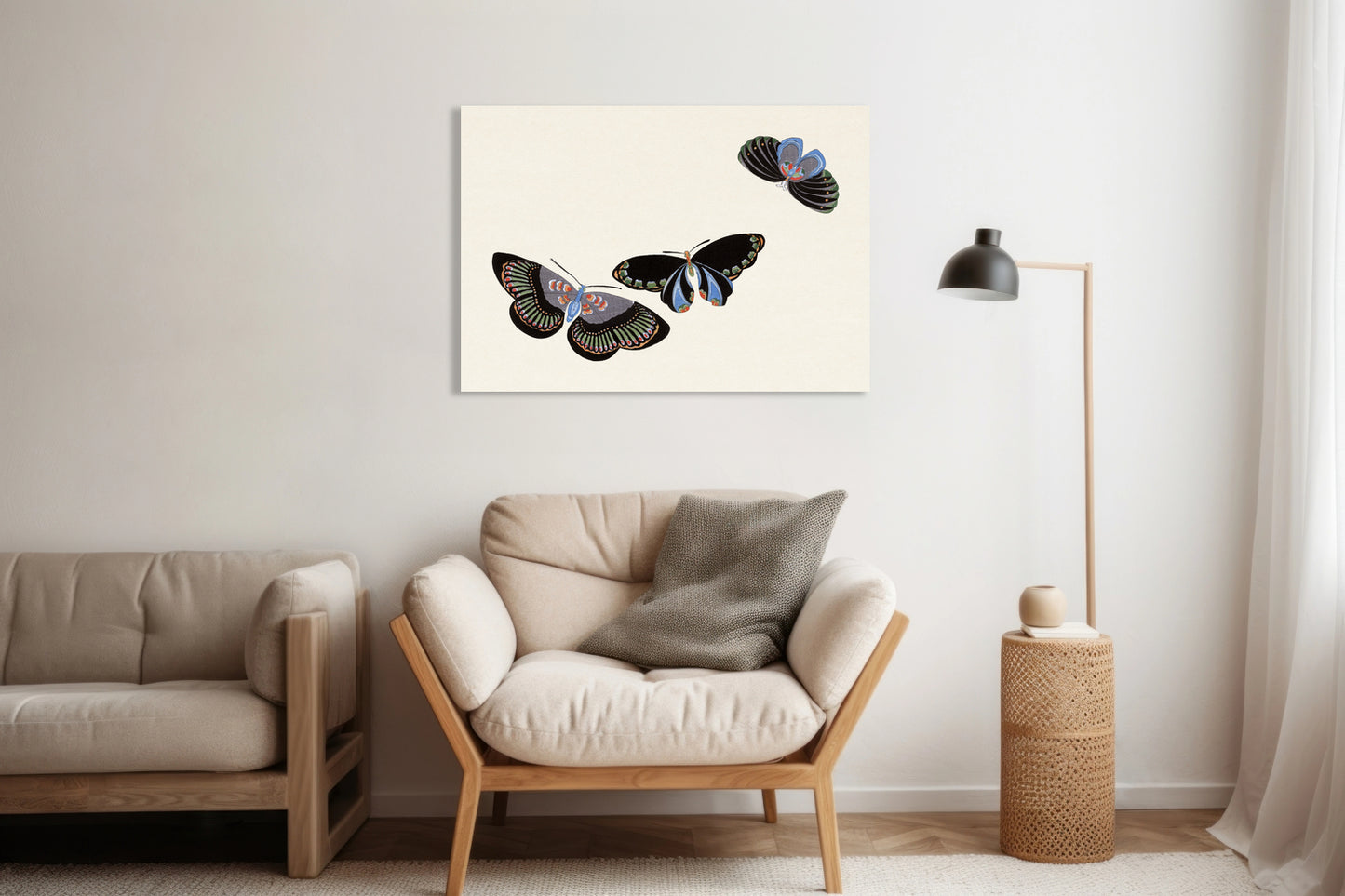 Obraz  Butterfly 11, Sekka Japoński Vintage do Salonu