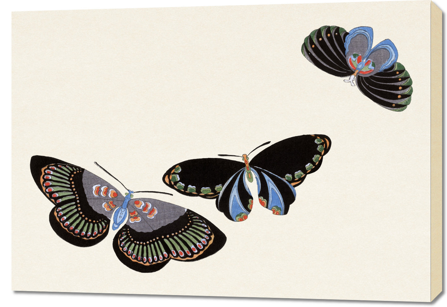 Obraz  Butterfly 11, Sekka Japoński Vintage do Salonu