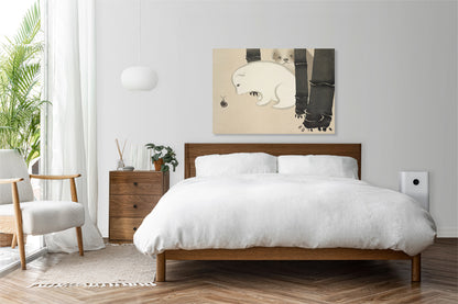 Obraz  Dog and Snail, Sekka Japoński Vintage do Salonu