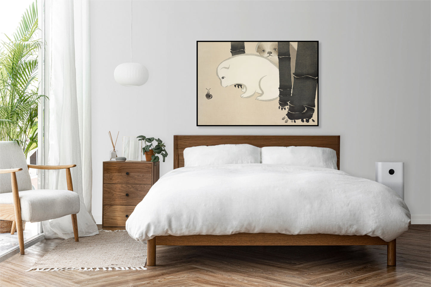 Plakat  Dog and Snail, Sekka Japoński Vintage do Salonu