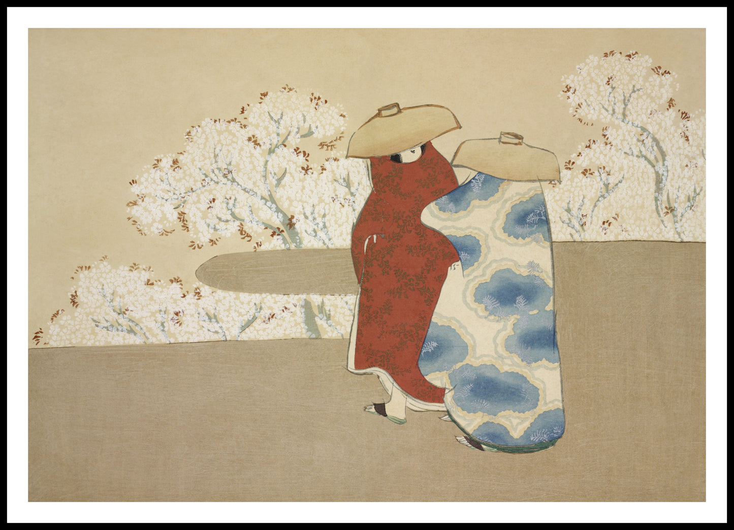 Plakat  Hanami, Sekka Japoński Vintage do Salonu