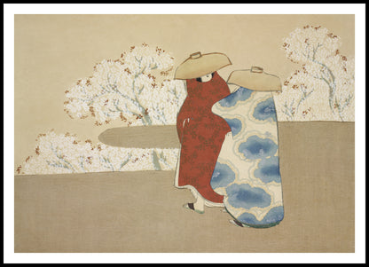 Plakat  Hanami, Sekka Japoński Vintage do Salonu