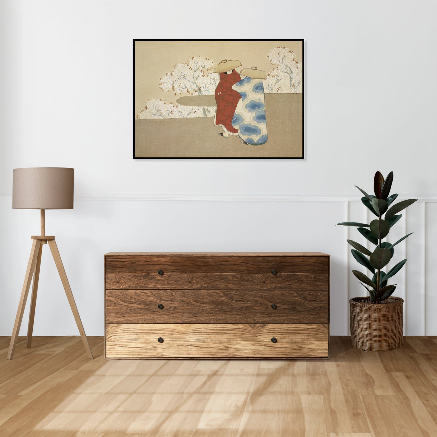 Plakat  Hanami, Sekka Japoński Vintage do Salonu