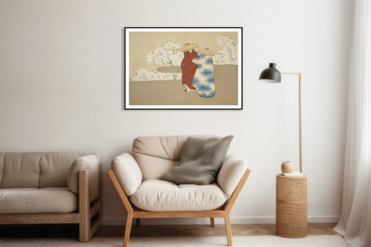 Plakat  Hanami, Sekka Japoński Vintage do Salonu