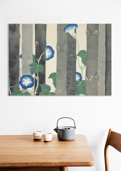 Obraz  Morning Glories, Sekka Japoński Vintage