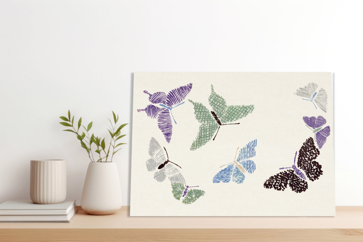Obraz  Butterfly 12, Sekka Japoński Vintage do Salonu