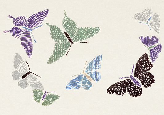 Plakat  Butterfly 12, Sekka Japoński Vintage do Salonu