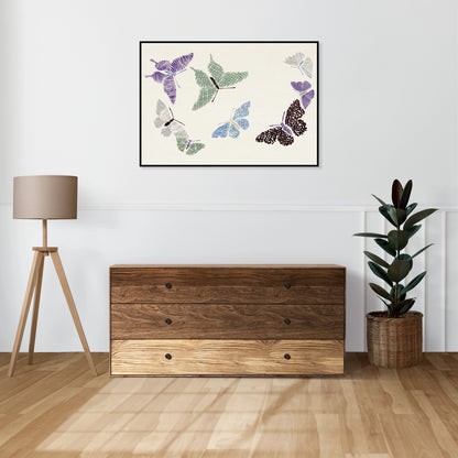 Plakat  Butterfly 12, Sekka Japoński Vintage do Salonu