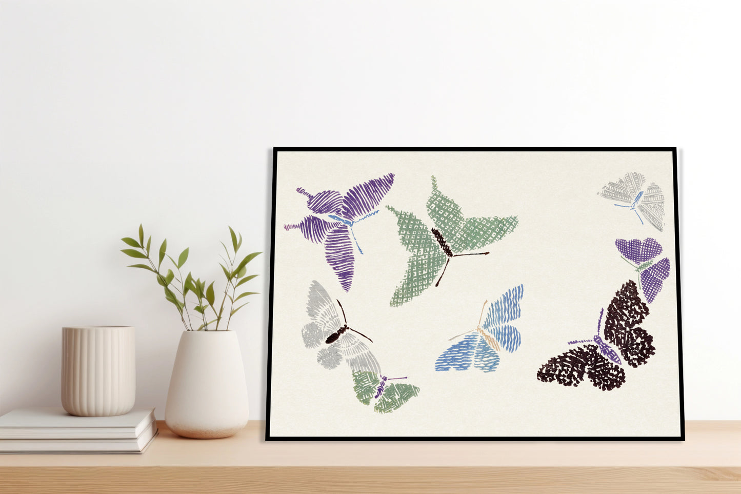 Plakat  Butterfly 12, Sekka Japoński Vintage do Salonu