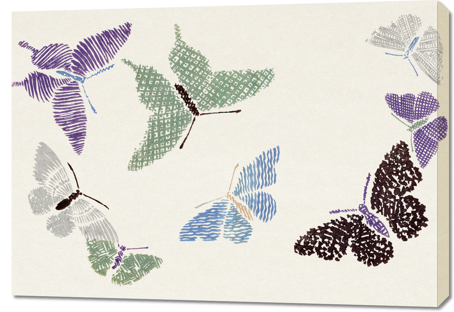 Obraz  Butterfly 12, Sekka Japoński Vintage do Salonu