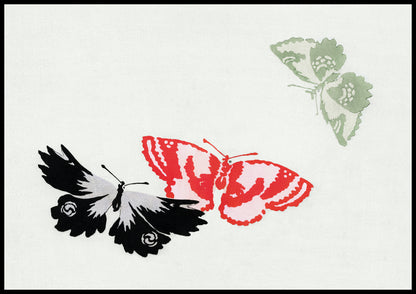 Plakat  Butterfly 13, Sekka Japoński Vintage do Salonu