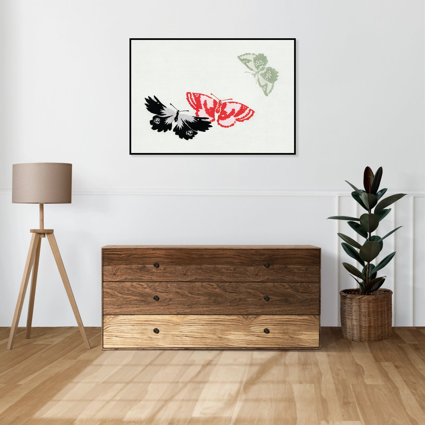 Plakat  Butterfly 13, Sekka Japoński Vintage do Salonu