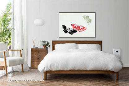 Plakat  Butterfly 13, Sekka Japoński Vintage do Salonu