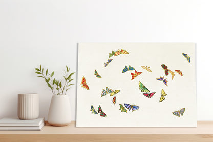 Obraz  Butterfly 14, Sekka Japoński Vintage do Salonu