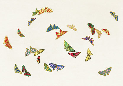 Plakat  Butterfly 14, Sekka Japoński Vintage do Salonu