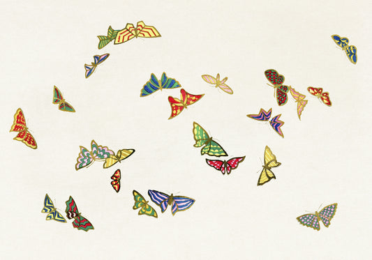 Plakat  Butterfly 14, Sekka Japoński Vintage do Salonu