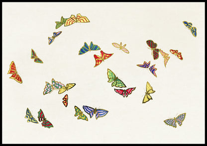 Plakat  Butterfly 14, Sekka Japoński Vintage do Salonu