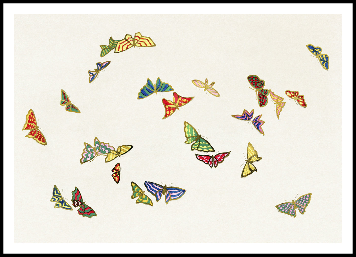 Plakat  Butterfly 14, Sekka Japoński Vintage do Salonu