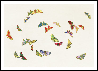 Plakat  Butterfly 14, Sekka Japoński Vintage do Salonu
