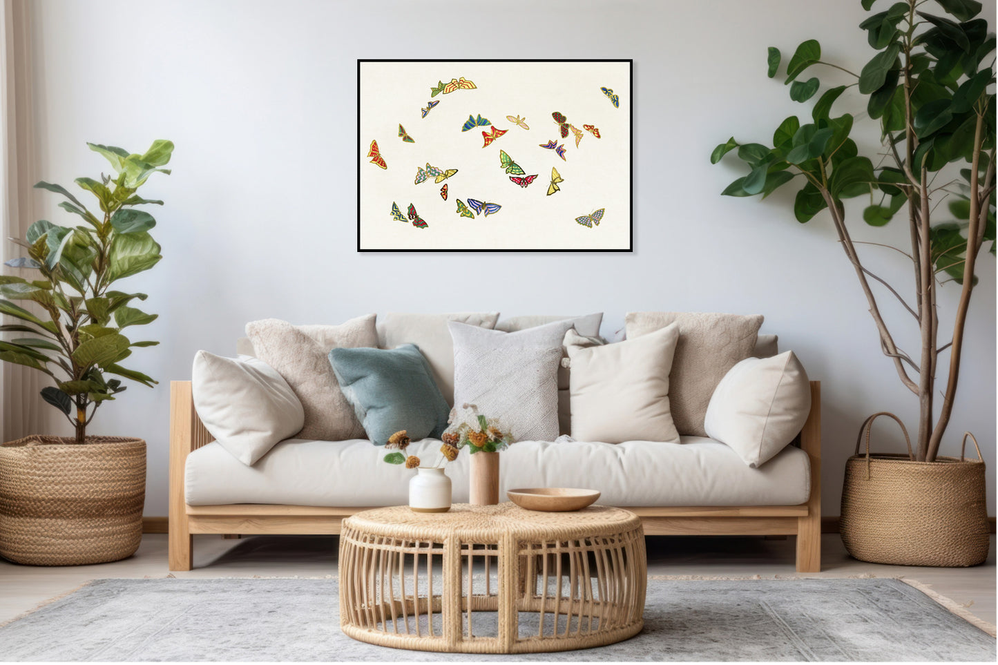 Plakat  Butterfly 14, Sekka Japoński Vintage do Salonu