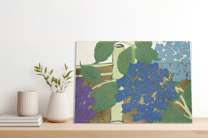 Obraz  Hydrangea, Sekka Japoński Vintage do Salonu