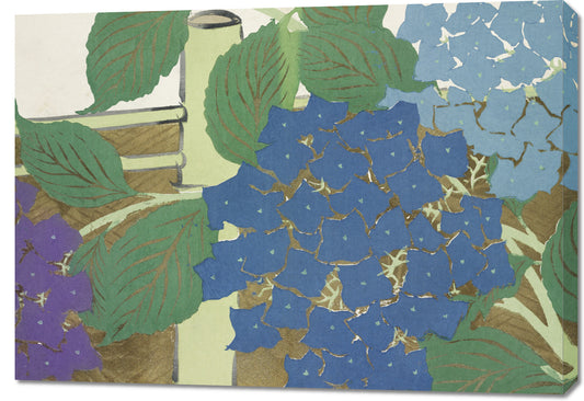 Obraz  Hydrangea, Sekka Japoński Vintage do Salonu