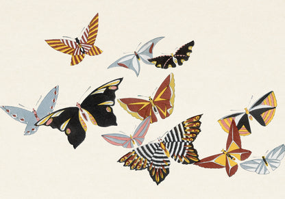 Plakat  Butterfly 15, Sekka Japoński Vintage do Salonu